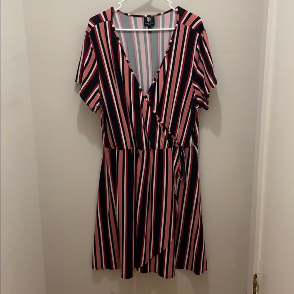 Striped Wrap Dress